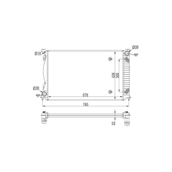 Kylare, motorkylning Nrf 53023 NRF Kylare, motorkylning Nrf 53023 NRF