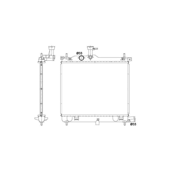 Kylare, motorkylning Nrf 53025 NRF