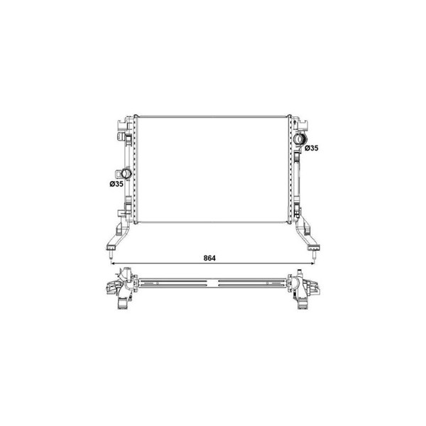 Kylare, motorkylning Nrf 53026 NRF Kylare, motorkylning Nrf 53026 NRF