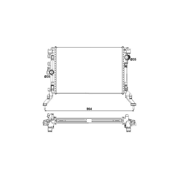 Kylare, motorkylning Nrf 53027 NRF Kylare, motorkylning Nrf 53027 NRF