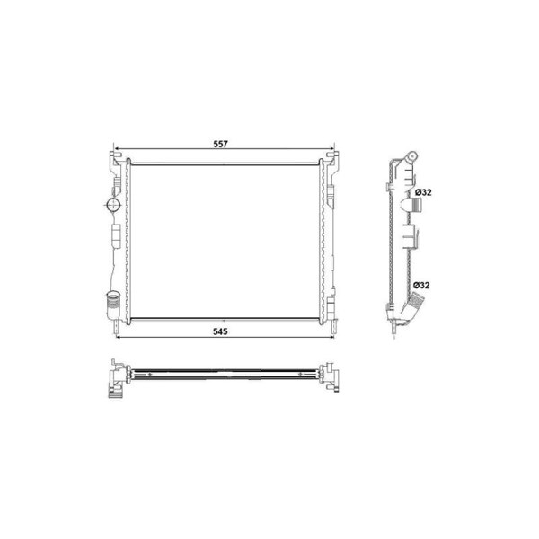 Kylare, motorkylning Nrf 53032 NRF Kylare, motorkylning Nrf 53032 NRF