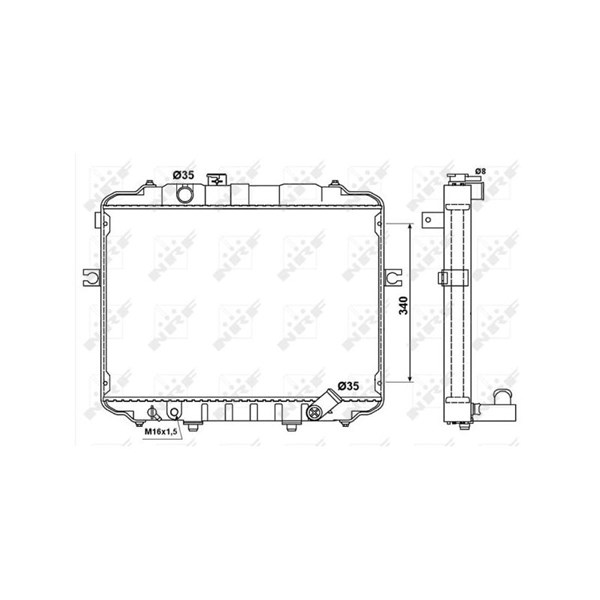 Kylare, motorkylning Nrf 53034 NRF Kylare, motorkylning Nrf 53034 NRF