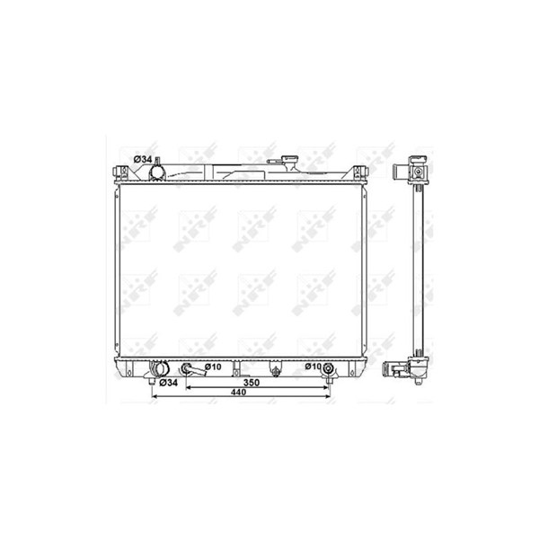 Kylare, motorkylning Nrf 53037 NRF Kylare, motorkylning Nrf 53037 NRF