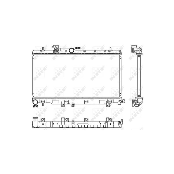 Kylare, motorkylning Nrf 53038 NRF