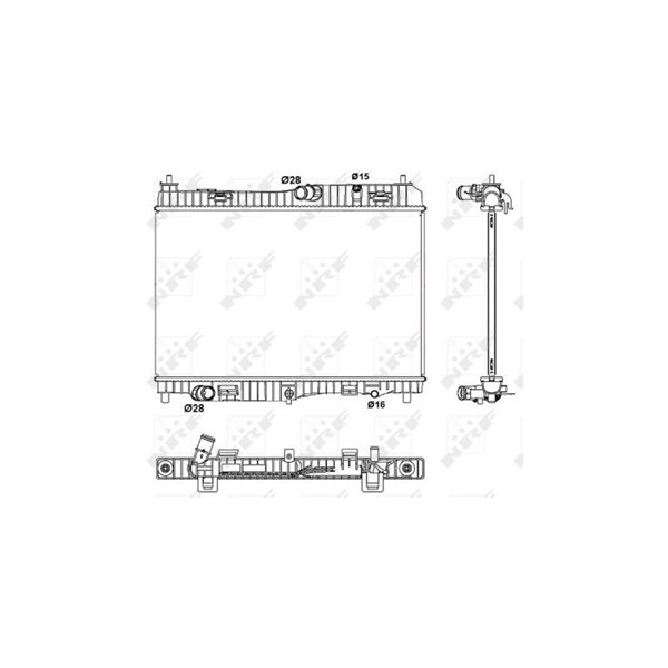 Kylare, motorkylning Nrf 53043 NRF