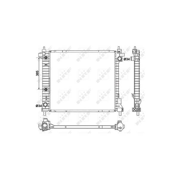 Kylare, motorkylning Nrf 53046 NRF Kylare, motorkylning Nrf 53046 NRF