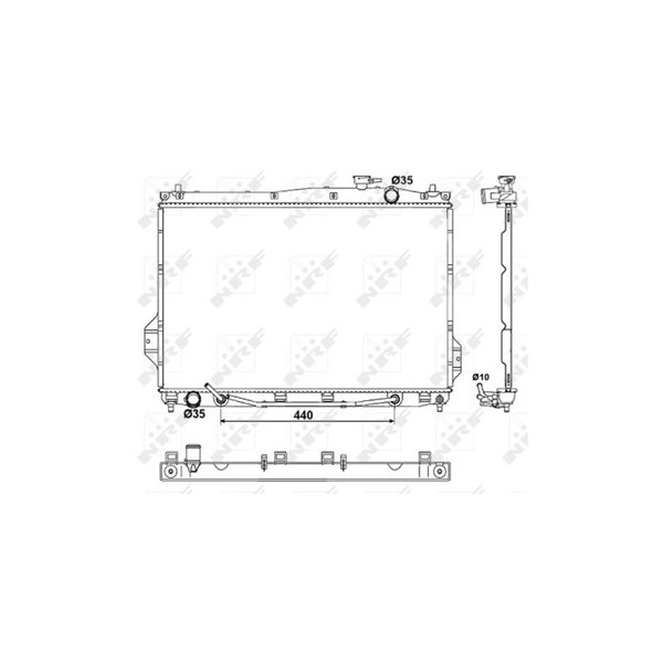 Kylare, motorkylning Nrf 53050 NRF Kylare, motorkylning Nrf 53050 NRF