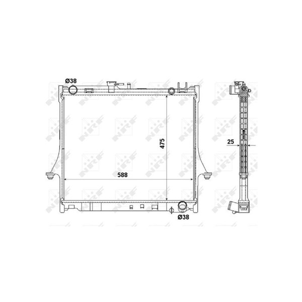 Kylare, motorkylning Nrf 53055 NRF Kylare, motorkylning Nrf 53055 NRF