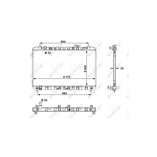 Kylare, motorkylning Nrf 53056 NRF Kylare, motorkylning Nrf 53056 NRF