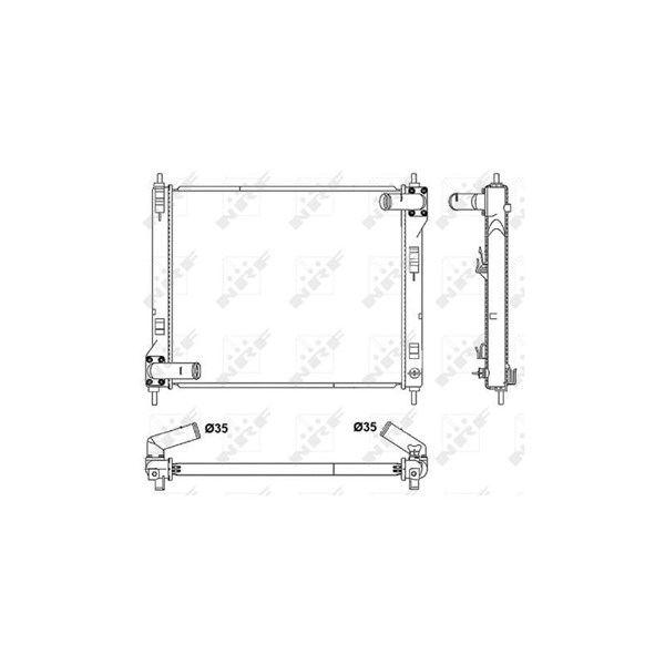 Kylare, motorkylning Nrf 53061 NRF Kylare, motorkylning Nrf 53061 NRF