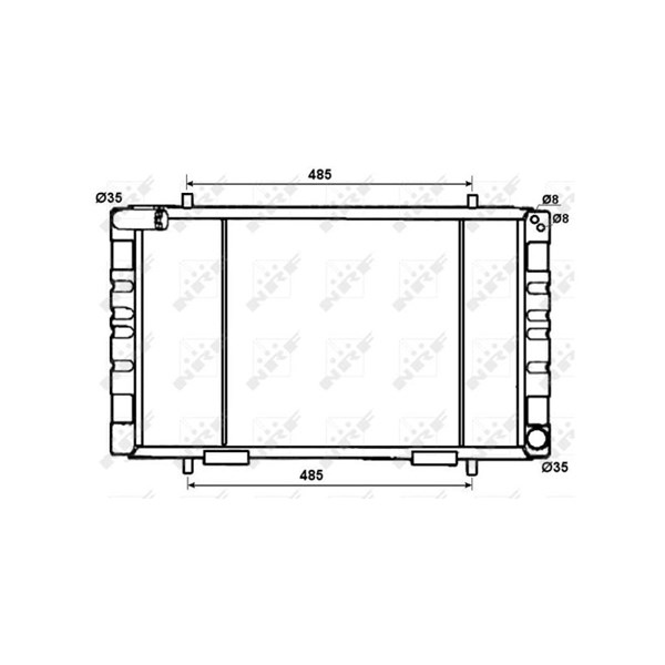 Kylare, motorkylning Nrf 53070 NRF