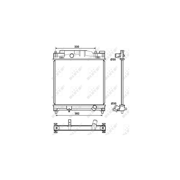 Kylare, motorkylning Nrf 53072 NRF Kylare, motorkylning Nrf 53072 NRF