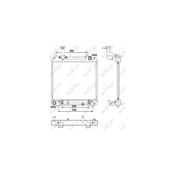 Kylare, motorkylning Nrf 53079 NRF Kylare, motorkylning Nrf 53079 NRF