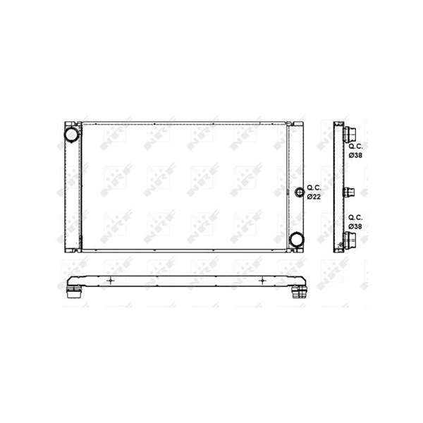 Kylare, motorkylning Nrf 53091 NRF