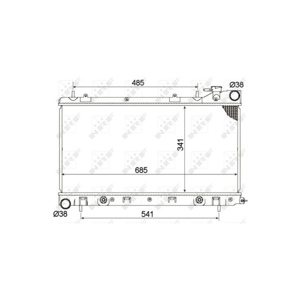 Kylare, motorkylning Nrf 53095 NRF Kylare, motorkylning Nrf 53095 NRF