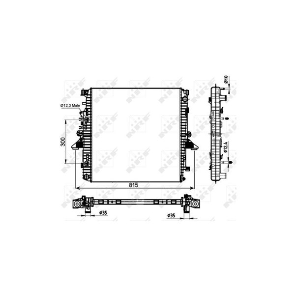 Kylare, motorkylning Nrf 53097 NRF Kylare, motorkylning Nrf 53097 NRF