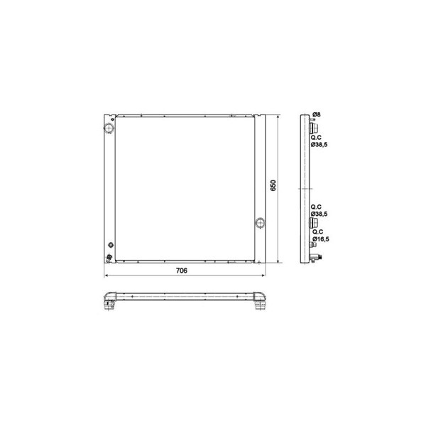 Kylare, motorkylning Nrf 53099 NRF Kylare, motorkylning Nrf 53099 NRF