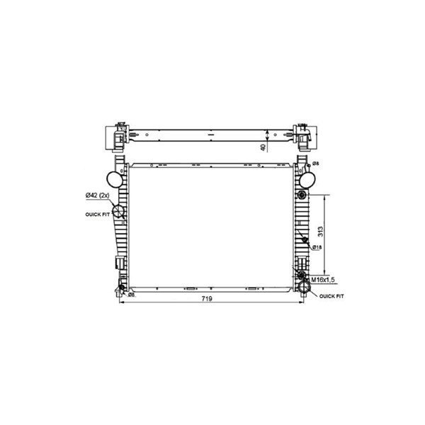 Kylare, motorkylning Nrf 53103 NRF Kylare, motorkylning Nrf 53103 NRF