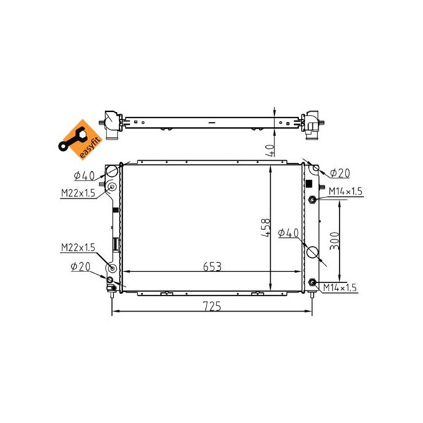 Kylare, motorkylning Nrf 53104 NRF Kylare, motorkylning Nrf 53104 NRF