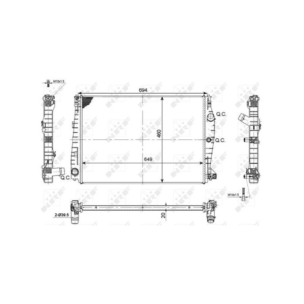 Kylare, motorkylning Nrf 53114 NRF Kylare, motorkylning Nrf 53114 NRF