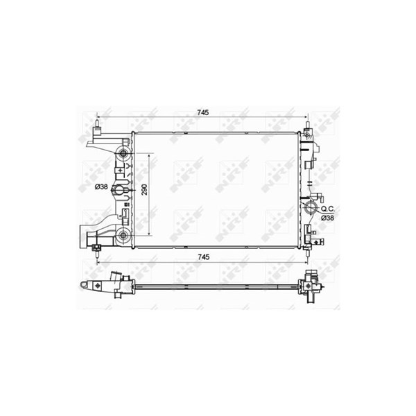 Kylare, motorkylning Nrf 53122 NRF Kylare, motorkylning Nrf 53122 NRF