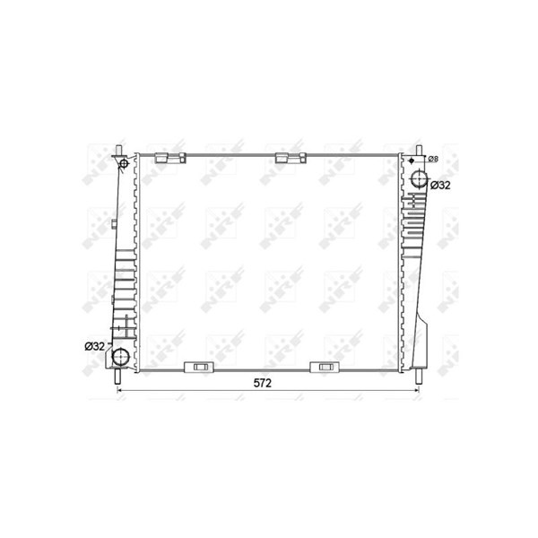 Kylare, motorkylning Nrf 53125 NRF