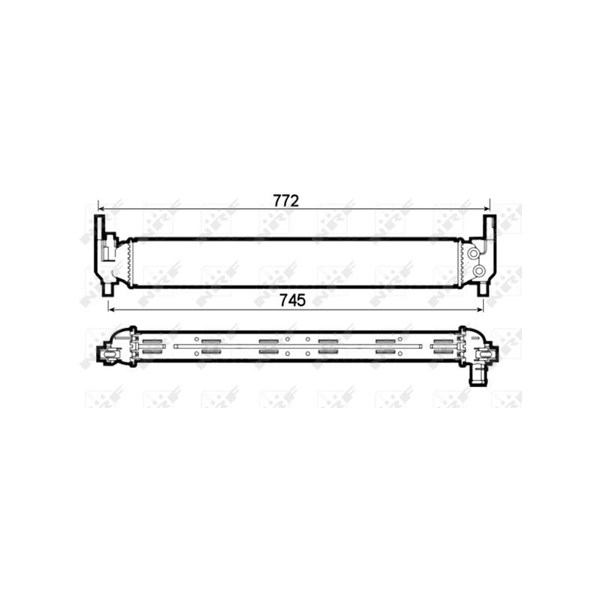 Kylare, motorkylning, Nedre, Mitt Nrf 53126 NRF Kylare, motorkylning, Nedre, Mitt Nrf 53126 NRF