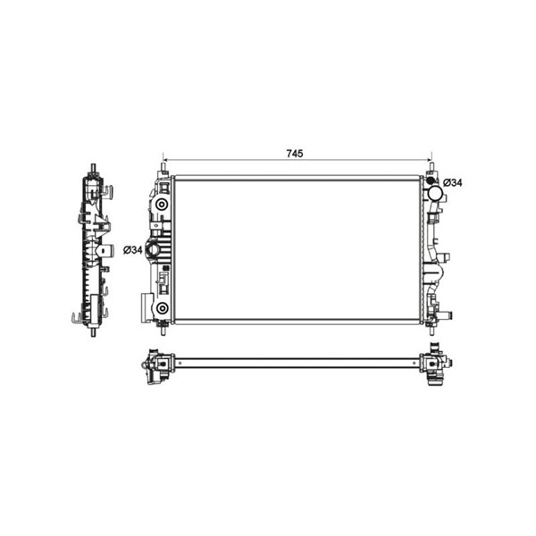 Kylare, motorkylning Nrf 53131 NRF Kylare, motorkylning Nrf 53131 NRF