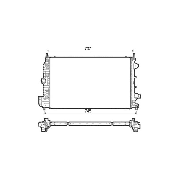 Kylare, motorkylning Nrf 53132 NRF