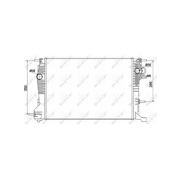 Kylare, motorkylning Nrf 53136 NRF