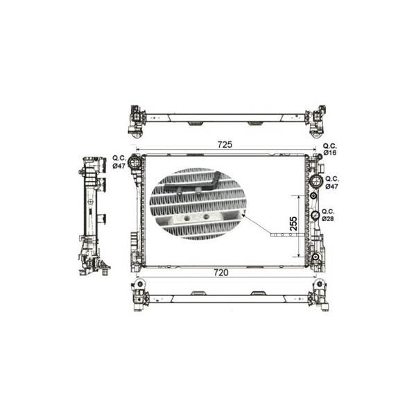 Kylare, motorkylning Nrf 53141 NRF Kylare, motorkylning Nrf 53141 NRF