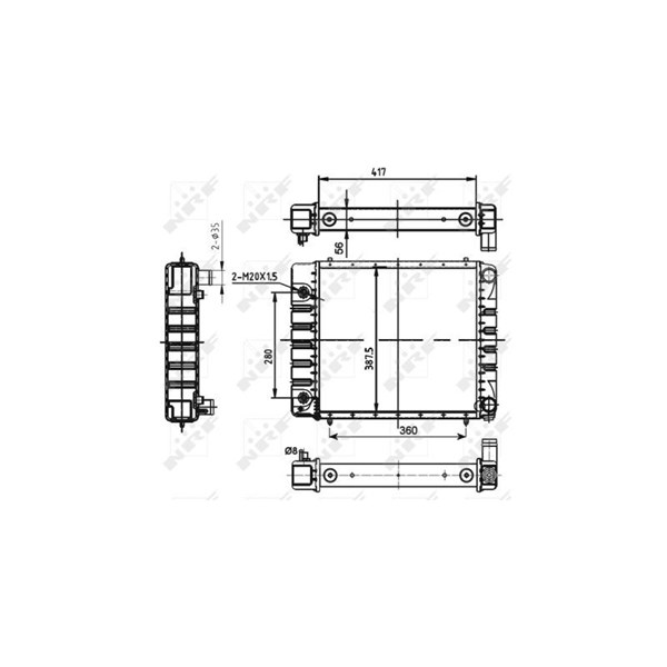 Kylare, motorkylning Nrf 53149 NRF Kylare, motorkylning Nrf 53149 NRF