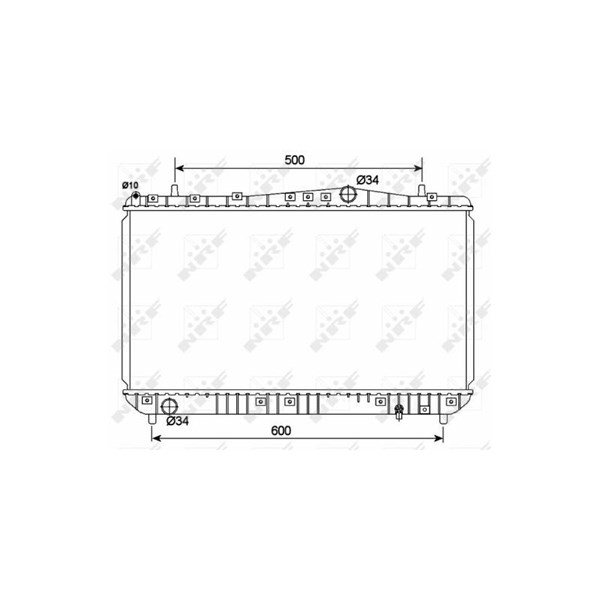 Kylare, motorkylning Nrf 53150 NRF Kylare, motorkylning Nrf 53150 NRF