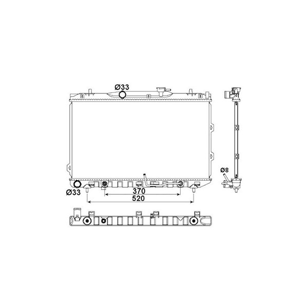 Kylare, motorkylning Nrf 53162 NRF Kylare, motorkylning Nrf 53162 NRF