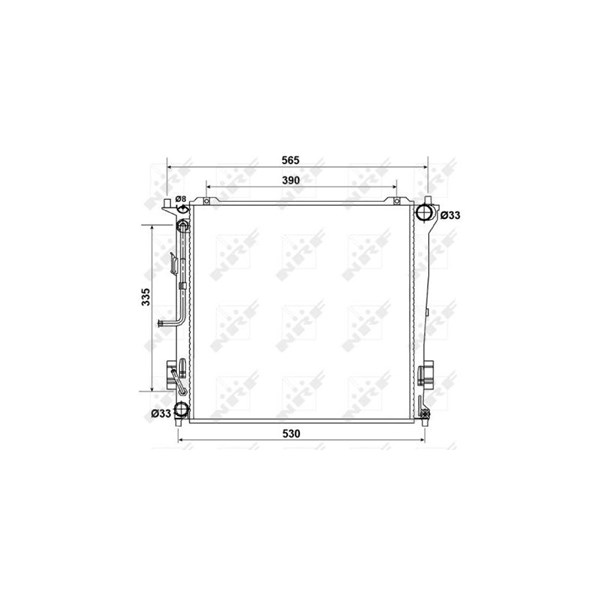 Kylare, motorkylning Nrf 53163 NRF Kylare, motorkylning Nrf 53163 NRF