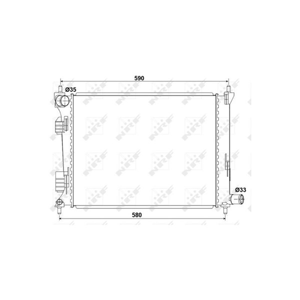 Kylare, motorkylning Nrf 53166 NRF Kylare, motorkylning Nrf 53166 NRF