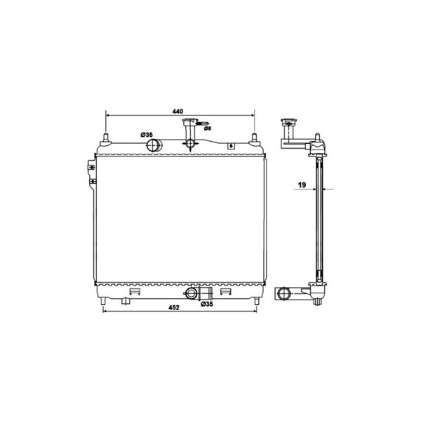 Kylare, motorkylning Nrf 53169 NRF Kylare, motorkylning Nrf 53169 NRF