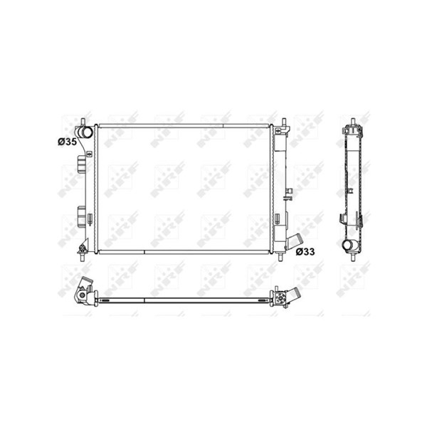 Kylare, motorkylning Nrf 53171 NRF Kylare, motorkylning Nrf 53171 NRF