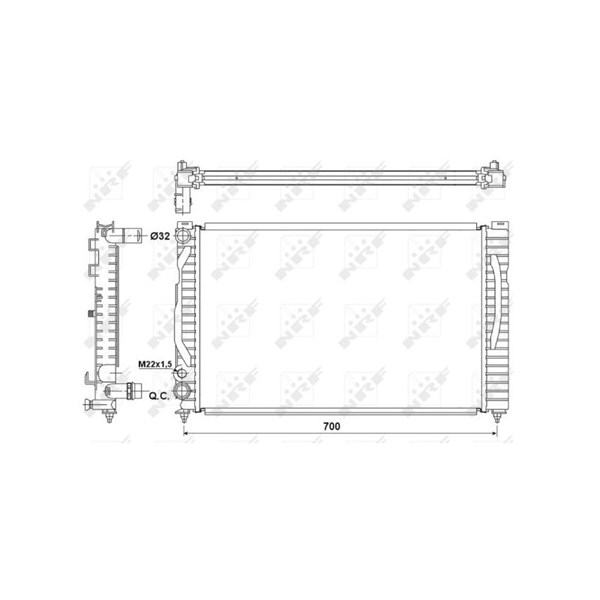 Kylare, motorkylning Nrf 53175 NRF Kylare, motorkylning Nrf 53175 NRF