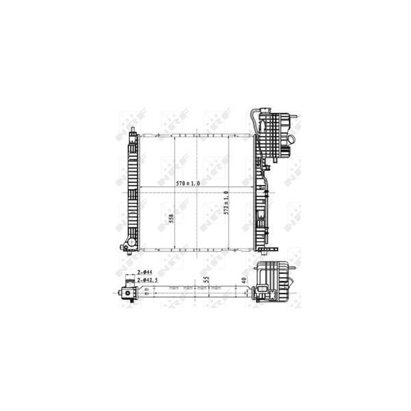 Kylare, motorkylning Nrf 53176 NRF Kylare, motorkylning Nrf 53176 NRF
