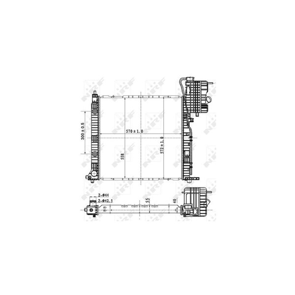 Kylare, motorkylning Nrf 53177 NRF Kylare, motorkylning Nrf 53177 NRF
