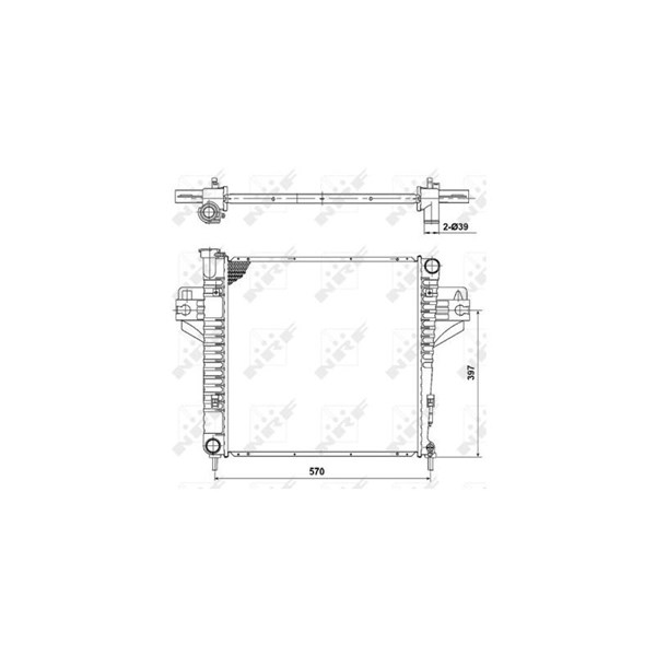Kylare, motorkylning Nrf 53182 NRF