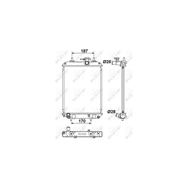 Kylare, motorkylning Nrf 53187 NRF Kylare, motorkylning Nrf 53187 NRF