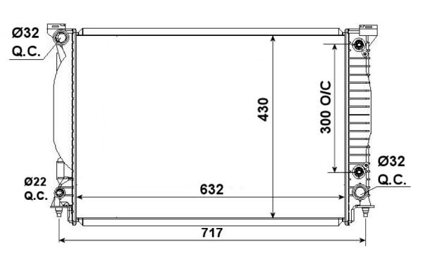Kylare, motorkylning Nrf 53190 NRF