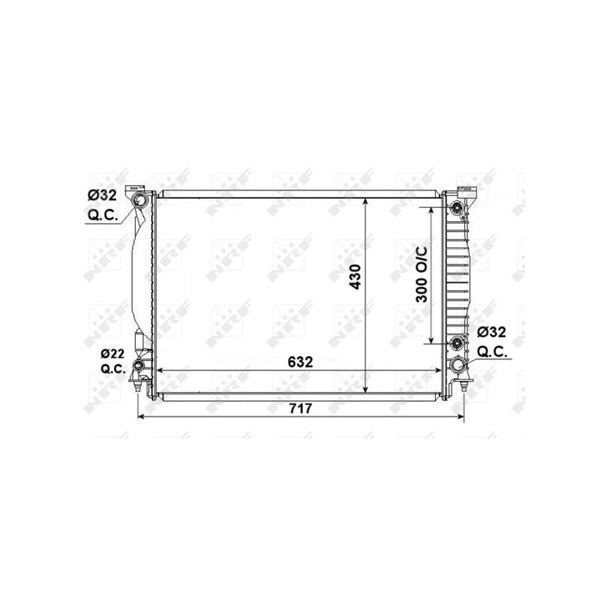 Kylare, motorkylning Nrf 53190 NRF Kylare, motorkylning Nrf 53190 NRF
