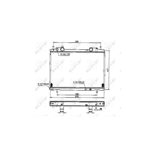 Kylare, motorkylning Nrf 53200 NRF