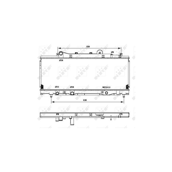 Kylare, motorkylning Nrf 53202 NRF