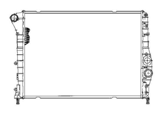 Kylare, motorkylning Nrf 53203 NRF