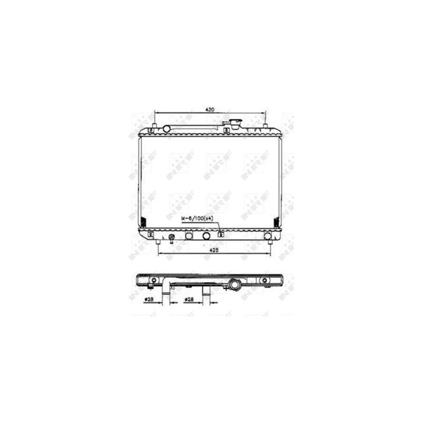 Kylare, motorkylning Nrf 53207 NRF