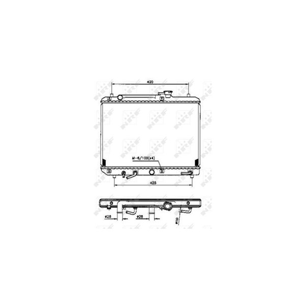 Kylare, motorkylning Nrf 53208 NRF